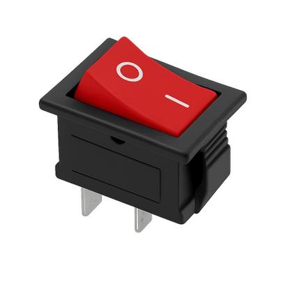 Imagem de Kit 5 chave gangorra on/off 2 polos 6a125v vermel