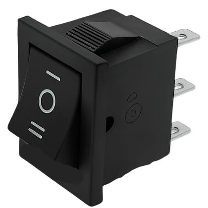 Imagem de Kit 5 chave gangorra on/off/on 3 polos 6a 250v