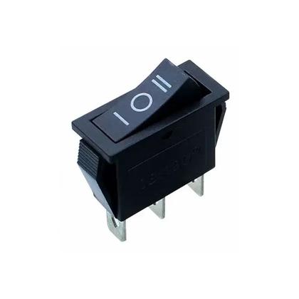 Imagem de Kit 5 chave gangorra on/off/on 3 polos preta 15a