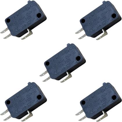 Imagem de Kit 5 Chave Interruptor Para Microondas Electrolux 16A SS650