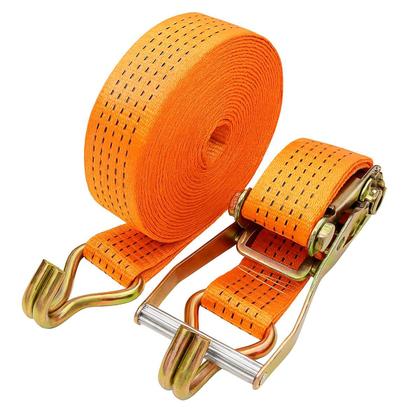 Imagem de kIT 5 Cinta Catraca Carga 5 Toneladas 10 Metros Caminhão Amarração Fita Amarrar Transporte