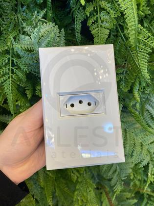 Imagem de Kit 5 Cj Interruptor Simples + 20 Tomada 10A 4X2 Doha Branco