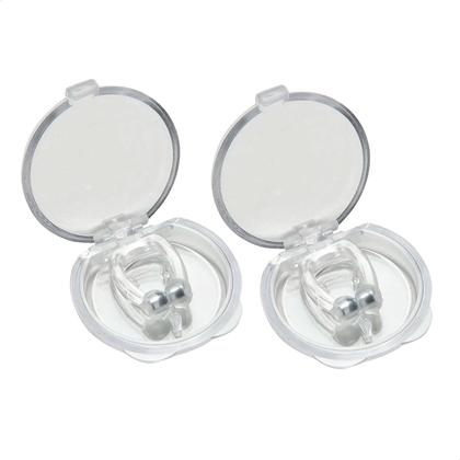 Imagem de Kit 5 Clip Nasal Aparelho Anti Ronco Magnético Apnéia com Estojo Unitário