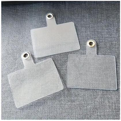 Imagem de Kit 5 Clips Cartão fixo, Anti-Perda  Adesivo Transparente Fino e Forte para Celular