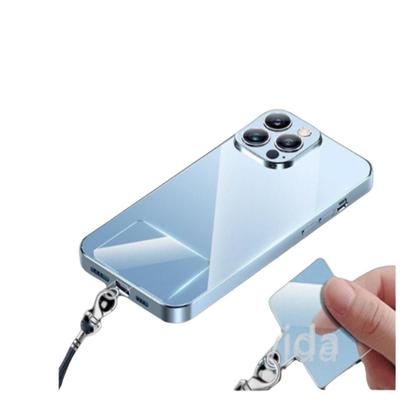 Imagem de Kit 5 Clips Cartão fixo, Anti-Perda  Adesivo Transparente Fino e Forte para Celular