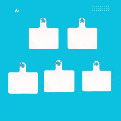 Imagem de Kit 5 Clips Cartão fixo, Anti-Perda  Adesivo Transparente Fino e Forte para Celular