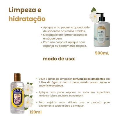 Imagem de Kit 5 Completo Coala Laundry Chá Branco. Produtos Essenciais para Perfumação e BemEstar do Lar