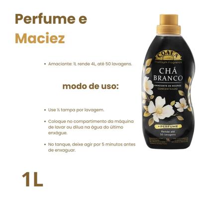 Imagem de Kit 5 Completo Coala Laundry Chá Branco. Produtos Essenciais para Perfumação e BemEstar do Lar