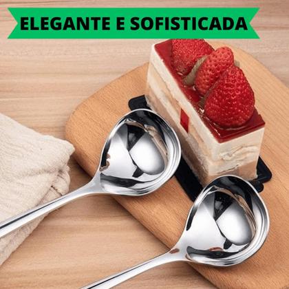 Imagem de Kit 5 Conchas Para Servir Em Inox Utensilio Multiuso Para Restaurante Cozinha Buffet