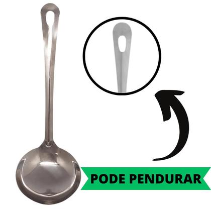 Imagem de Kit 5 Conchas Para Servir Em Inox Utensilio Multiuso Para Restaurante Cozinha Buffet