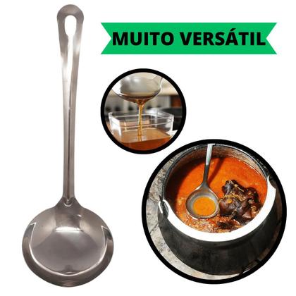 Imagem de Kit 5 Conchas Para Servir Em Inox Utensilio Multiuso Para Restaurante Cozinha Buffet