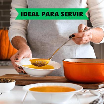 Imagem de Kit 5 Conchas Para Servir Em Inox Utensilio Multiuso Para Restaurante Cozinha Buffet