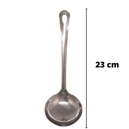 Imagem de Kit 5 Conchas Para Servir Em Inox Utensilio Multiuso Para Restaurante Cozinha Buffet