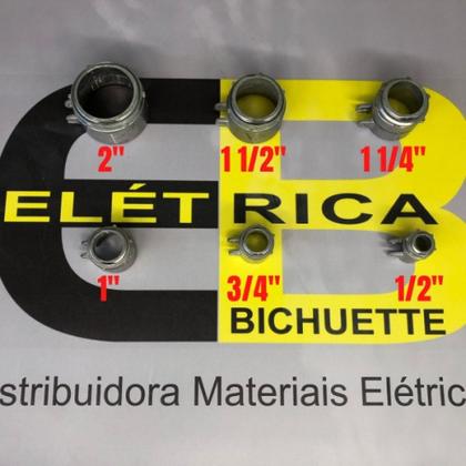 Imagem de Kit 5 conector box reto com rosca aluminio 3/4 tramontina