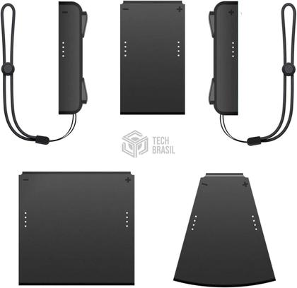 Imagem de Kit 5 Conectores Grip Para Controle Joy-Con Nintendo Switch Preto