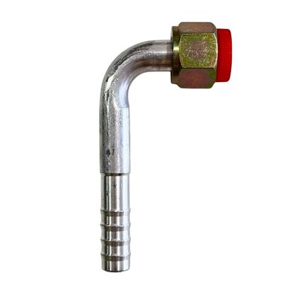 Imagem de Kit 5 Conexões Ar Cond 90 Graus Oring Fêmea 8mm Alumínio