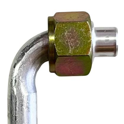 Imagem de Kit 5 Conexões Ar Cond 90 Graus Oring Fêmea 8mm Alumínio