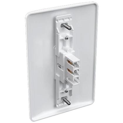 Imagem de Kit 5 Conjunto 1 Tecla Simples 10A Branco Mec-Tronic