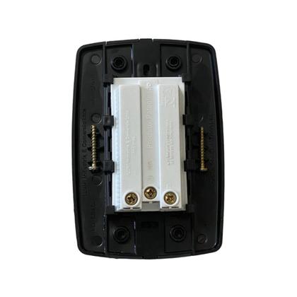 Imagem de Kit 5 Conjunto 3 Tomadas Preta Monobloco 2P+T 10A 250V 4x2