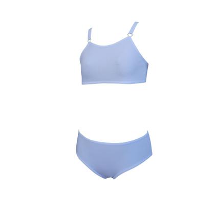 Imagem de Kit 5 Conjunto Calcinha e Sutiã Menina Juvenil Lisos - Multicolorido