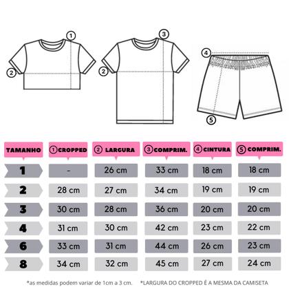 Imagem de Kit 5 Conjunto Infantil Menina Roupa Verão tamanho 1 ao 8