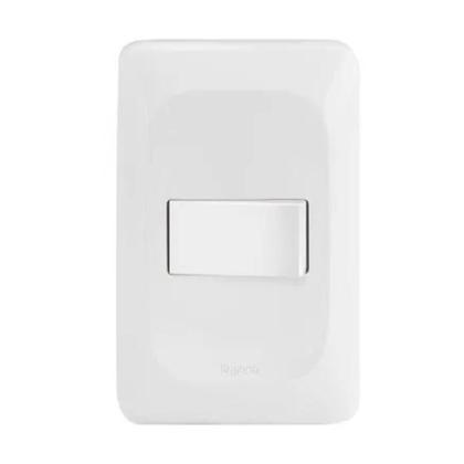 Imagem de Kit 5 Conjuntos 1 Interruptor Simples 4X2 Pial Pop Lgx010