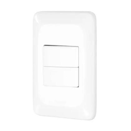 Imagem de Kit 5 Conjuntos 2 Interruptores Paralelo 4X2 Pial Pop Lgx202