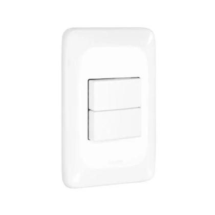 Imagem de Kit 5 Conjuntos 2 Interruptores Paralelo 4X2 Pial Pop Lgx202