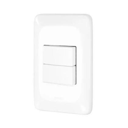 Imagem de Kit 5 Conjuntos 2 Interruptores Simples 4x2 Pial Pop LGX101