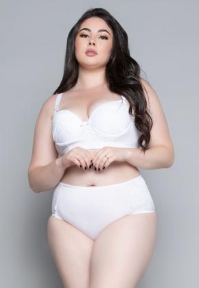 Imagem de Kit 5 Conjuntos de Lingerie Plus Size Wls Modas Sutiã Reforçado Com Bojo Calcinha Luxo