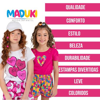 Imagem de Kit 5 Conjuntos Infantil Juvenil Menina + Bolsa Verão 1 a 16