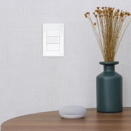 Imagem de Kit 5 Conjuntos interruptor Simples 16A Fame Evidence