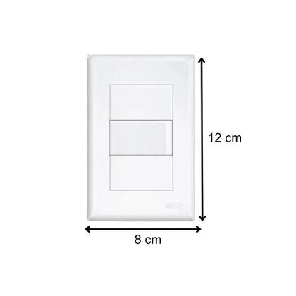 Imagem de Kit 5 Conjuntos interruptor Simples 16A Fame Evidence