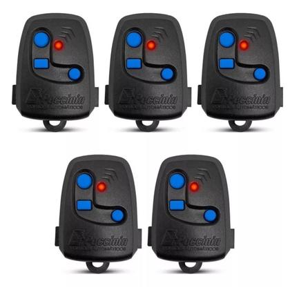 Imagem de Kit 5 controles nice peccinin tx 3c preto