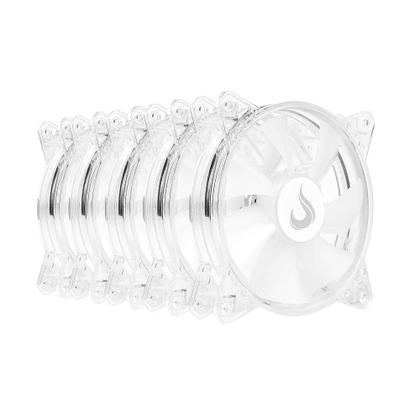 Imagem de Kit 5 Cooler Fan Rise Mode Crystal Sound 120mm ARGB Transparente - RM-CS-02-ARGB