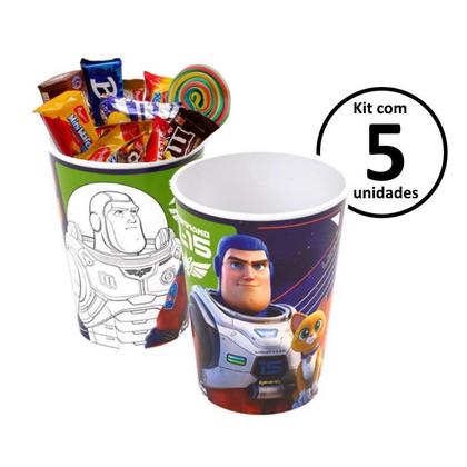 Imagem de Kit 5 Copos Licenciados do Buzz Lightyear para Ovo de Páscoa