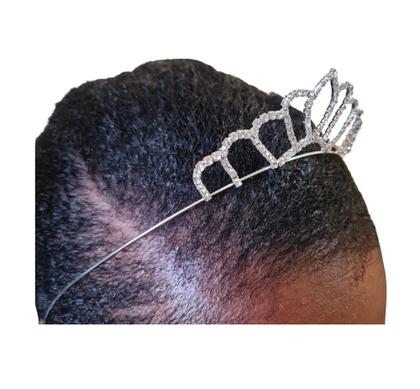 Imagem de kit 5 Coroas Tiaras de Cabelo Strass Princesa Daminha Festa