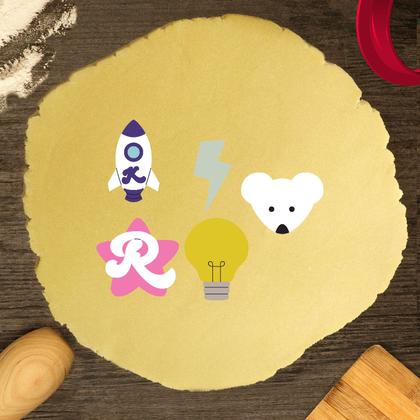 Imagem de Kit 5 Cortadores Modulares Logos Emilly Vick