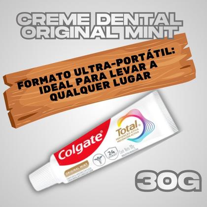 Imagem de Kit 5 Creme Dental Total Original Mint 30g  Colgate