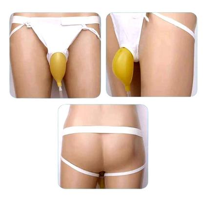 Imagem de Kit 5 Cueca Coletor de Urina Masculino com Bolsa Para Incontinência Urinária