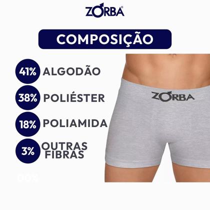 Imagem de Kit 5 Cuecas Boxer Em Algodão Adulto ZORBA-781 - Sortida