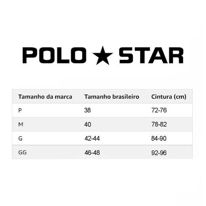 Imagem de Kit 5 Cuecas Boxer Polo Star Poliéster Masculina Preta