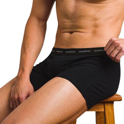 Imagem de Kit 5 Cuecas Boxer Sandrini Algodão Conforto Masculino Adulto