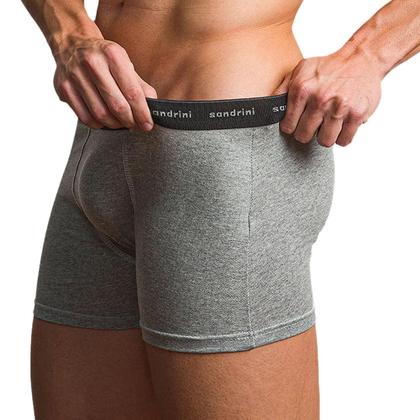 Imagem de Kit 5 Cuecas Boxer Sandrini Algodão Conforto Masculino Adulto