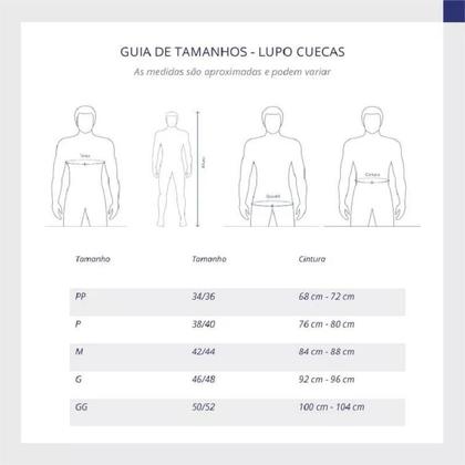 Imagem de Kit 5 Cuecas Sunga Lupo Algodão Original Confortavel Qualidade Extrema