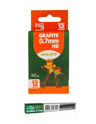 Imagem de Kit 5 cxs c/12 Tubos Mina Grafite p/ Lapiseiras 0.7mm HB