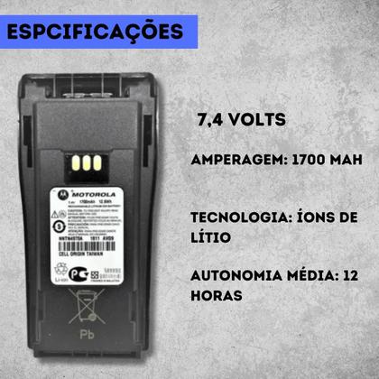 Imagem de Kit 5 de Bateria para Rádio Comunicador Motorola Ep450 Ep450s Dep450 1700mah