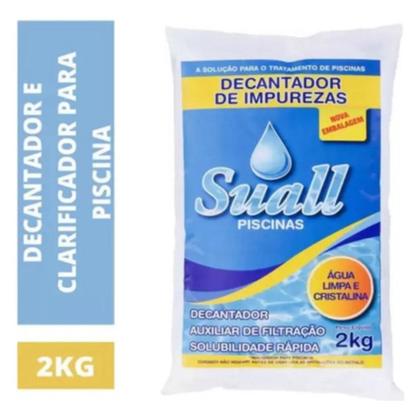 Imagem de Kit 5 Decantador Impurezas 2kg Sulfato De Aluminio Suall