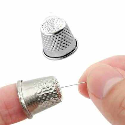 Imagem de Kit 5 Dedais de Metal para Costura Manual