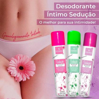 Imagem de Kit 5 Desodorante Intimo Feminino Evita Mau Cheiro Atacado